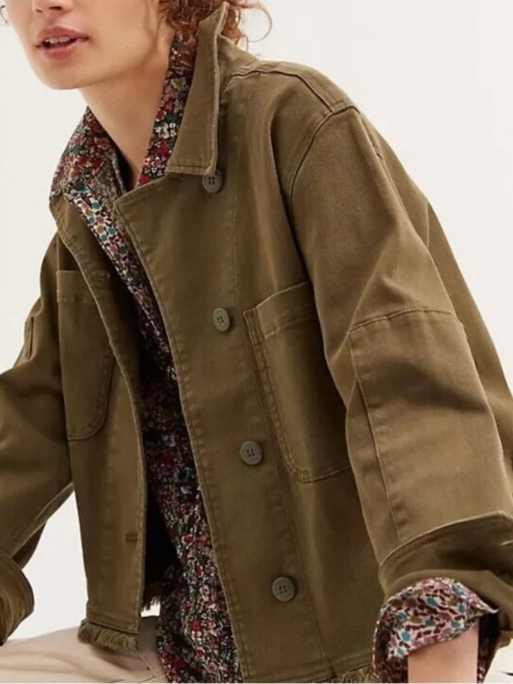 Women's Olive Utility Jacket